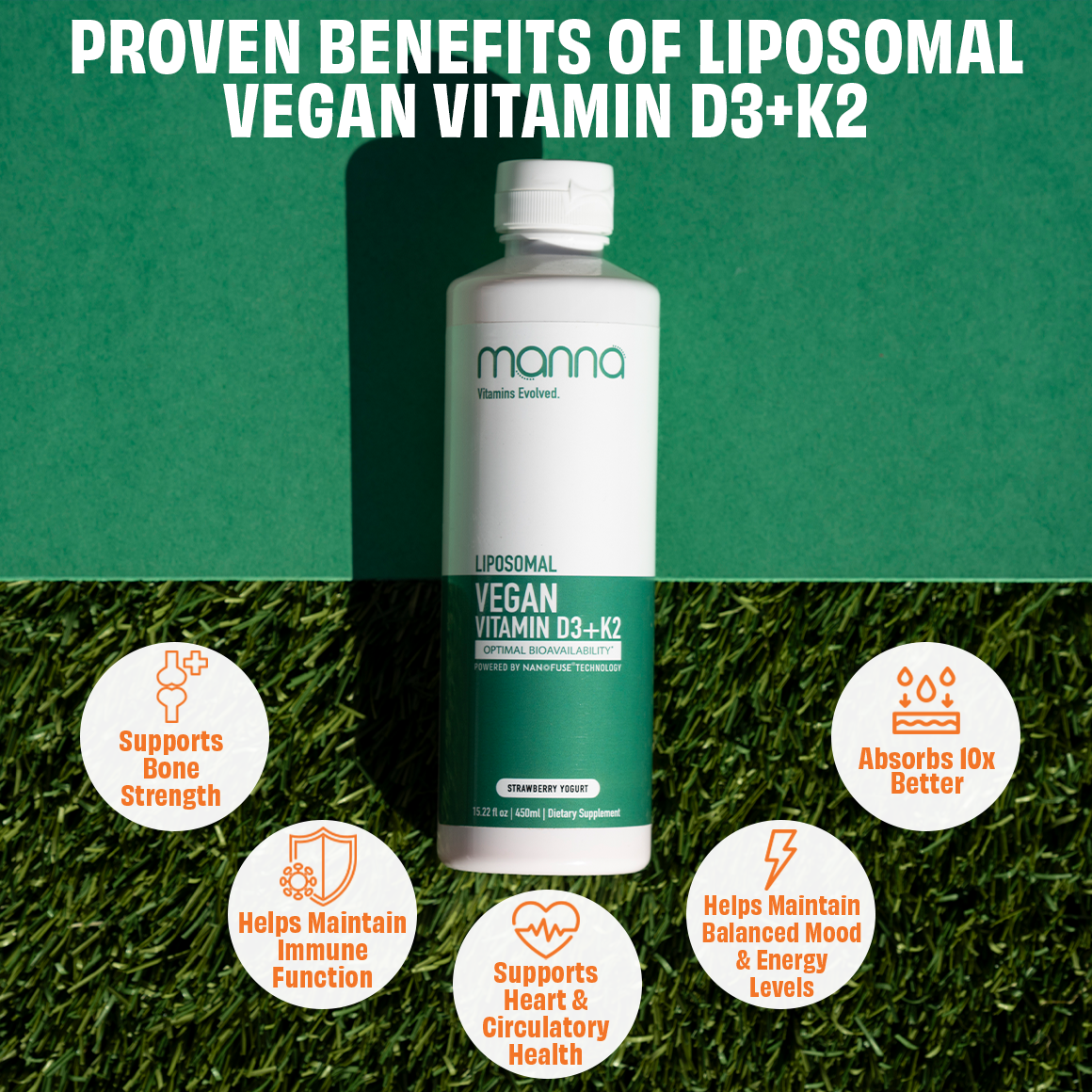 Liposomal Vegan Vitamin D3 + K2